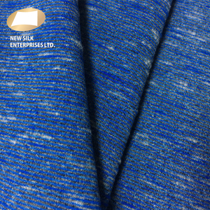 Tissu blub à rayures épaisses, en nylon et polyester, spandex, couleur bleue, pour t-shirt - Product Image 3