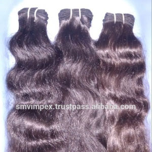 Tissage de cheveux humains indiens Remy doux et lisse, vague naturelle profonde et lâche de Temple Waft - Product Image 3