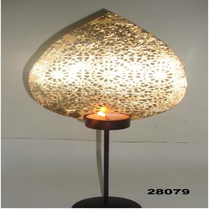 Portavelas de hierro chapado en oro para decoración del hogar, candelabros de hierro de metal dorado para escritorio de boda - Product Image 1