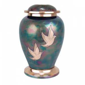 Urnes commémoratives classiques en métal massif, laiton/aluminium, pour adultes, cendres de funérailles humaine, Style américain/européen - Product Image 1