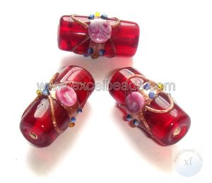 Meilleures ventes Perles de verre en gros Perles en forme de tube pour la fabrication de bijoux Lampe en verre faite à la main. - Product Image 4