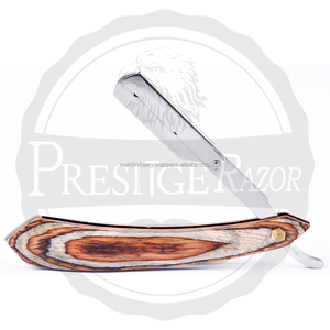 2K18 Rasoir droit professionnel en bois à lame unique pour le rasage de bébé rose pour barbier - Product Image 5