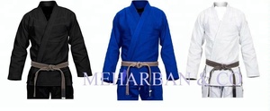 ขนาดลูกค้า USA CA สีฟ้าศิลปะการต่อสู้สบายชุดยูโด Gi ธรรมดา Bjj gi, สั่งทําพิเศษ Bjj gi - Product Image 5