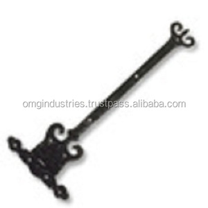 Charnière de porte en acier inoxydable antique noir, charnière décorative, cuisine, maison, entrepôt, porte, charnière en T, fonte, robuste - Product Image 1