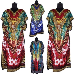 Caftan Long imprimé pour femmes, grande taille, collection - Product Image 2