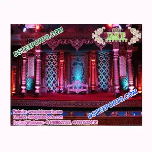 Grand Bollywood Style Wedding Mandap Set USA Hindu Wedding Butterfly Theme Mandaps Mandap decoration