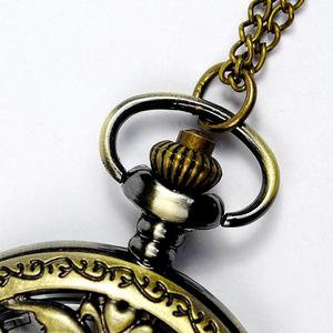 Vente en Gros Quartz Bronze Horloge Vintage Hommes Femmes Collier Chaîne Pendentif Flocon <span class=keywords><strong>de</strong></span> Neige Montres <span class=keywords><strong>de</strong></span> <span class=keywords><strong>Poche</strong></span> - Product Image 3