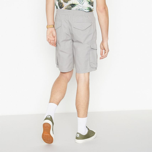 Pantalones cortos de gimnasio para hombre con logotipo personalizado de alta calidad, pantalones cortos deportivos informales de malla para baloncesto, cierre de cordón, bolsillo lavado de pana de lona - Product Image 6