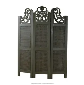 Vintage Folding Room Divider Màn Hình Nội Thất Phong Cách Pháp