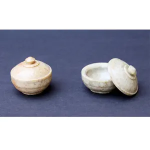 Индийский ручной работы небольшой парфюмерный контейнер для хранения, контейнер, безделушка, Ювелирное кольцо, Хрустальная коробка с крышкой - Product Image 1