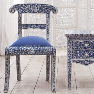 Chaise meuble à incrustation d'os, meubles - Product Image 1