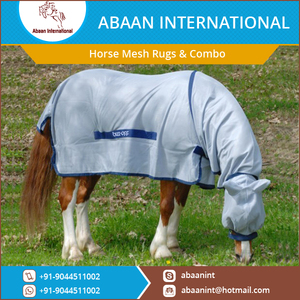 Couverture en maille pour cheval avec capuche, respirante, anti-mouches, légère, durable, pour l'été - Product Image 6