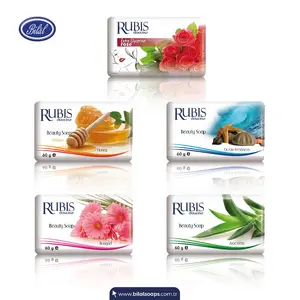 Rubis 60 gr 도매 공장 모이스처 라이저 터키 종이 포장 바 비누의 피부에 민감합니다