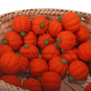 Fatti a mano luce blu 100% nuova zelanda <span class=keywords><strong>lana</strong></span> ago infeltrito zucca per feste di Halloween decorazioni - Product Image 5
