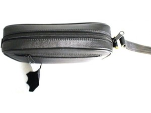Cartera de mano de cuero genuino con correa, organizador multibolsillos con cremallera, accesorio de viaje, bolsa de marca privada - Product Image 4