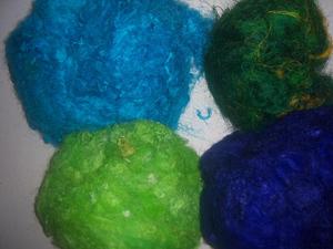 Multi colored sari trums de seda para spinners, tejedores y tiendas de hilo y fibra - Product Image 3