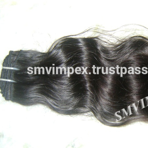 Cabello indio sin procesar 100% La mejor calidad Remy Bulk Wafting Raw Hair.Temple Cabello humano tejido de la India - Product Image 2