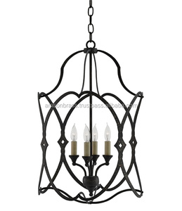 Hanging Metal Iron Chandelier Metal Chandelier Home Indoor <b>Lighting</b> Decoration Table Centerpiece - Product Image 5