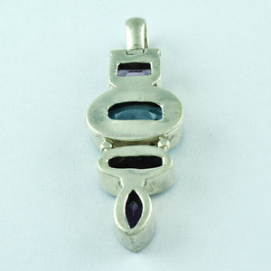 Pendentifs en pierres semi-précieuses argent Sterling 925, bijoux faits à la main, plusieurs couleurs, en argent Sterling, joaillerie en pierres précieuses - Product Image 4