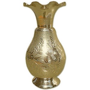 Décoration De la maison En Métal En Laiton Fleur Vase - Product Image 1