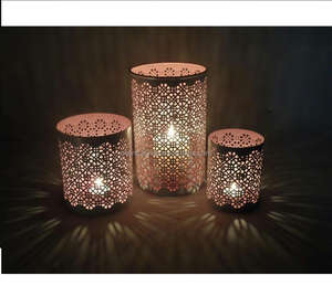 HANDCRAFTED VOTIVE CANDLE and <b>TEALIGHT</b> <b>HOLDER</b> for HOME and WEDDING DECORATION - Product Image 1