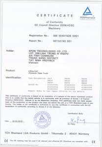 รถแจ็คพาเลทแบบมือบรรจุน้ำหนัก2000กก. ถึง3000กก. สินค้าที่เป็นไปตามกฎหมาย - Product Image 2