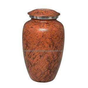 Urna de cremación texturizada de cuero para cenizas, urnas conmemorativas, suministros funerarios de cremación de la India - Product Image 6