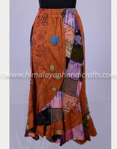 Vintage Patchwork Colorful <b>Boho</b> <b>Maxi</b> <b>Skirt</b> HHCH 127 a - Product Image 3