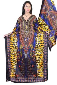 Kaftan marocain traditionnel, robe légère en polyester, tenue de soirée et de cérémonie - Product Image 5