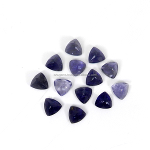 Iolita Azul Natural Genuina, Corte Trillial Facetado, Gema al por Mayor de 9mm, 2.15 Quilates - Product Image 2