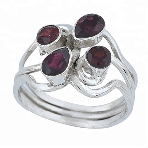 แหวนดีไซเนอร์เงินสเตอร์ลิง925กับลูกแพร์เจียระไนโกเมนเครื่องประดับแฟชั่นสไตล์คลาสสิกสำหรับผู้หญิงสำหรับงานแต่งงานงานปาร์ตี้ - Product Image 2