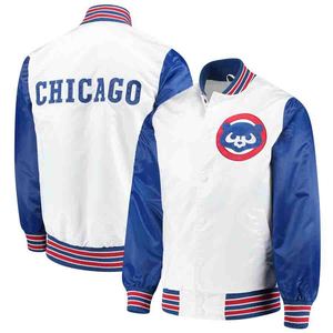 Chaqueta universitaria de béisbol blanca para hombre al por mayor de alta calidad Ropa de abrigo de equipo elegante y duradera - Product Image 1