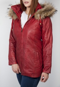 Elegante chaqueta de cuero ajustada para mujer Elegante ropa de abrigo suave ligera Perfecta para la ropa de calle urbana de primavera y otoño - Product Image 6