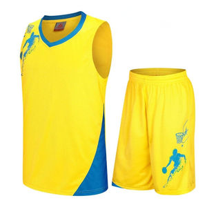 Maillot de basket-ball respirant pour hommes Vêtements de sport Ensembles de t-shirts uniformes de sueur confortables - Product Image 3