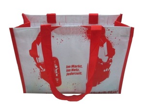 Vietnam 100gsm 110gsm 120gsm Recyclable RPET Shopping <b>Tote</b> Bag Customizable <b>Plastic</b> Bag Customizable <b>Tote</b> Bag - Product Image 2