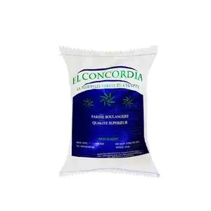 T55 Concordia Brand Flour Egyptian Product Maida Extract 72% All Purpose Bread Wheat Flour 50 Kg Food Grade 14% to 16 % Milling