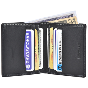 Best Selling Napa Genuine <b>Black</b> Leather RFID Card <b>Wallet</b> Minimalist Slim Design <b>for</b> <b>Men</b> and Women Daily Use Available <b>For</b> Sale - Product Image 1