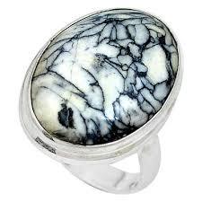 แหวนแจสเปอร์พิโนลิธเงิน925รูปวงรีทรงสี่เหลี่ยมแฟนซีพลอยธรรมชาติทรงสี่เหลี่ยมผืนผ้า - Product Image 6