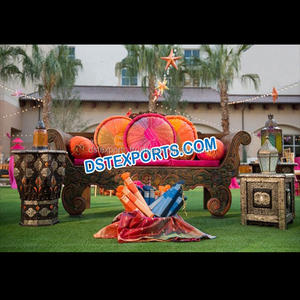 Moderno interior Punjabi Mehandi escenario muebles decoraciones boda india Sangeet decoración auténtica Maiyan boda decoración Reino Unido - Product Image 1