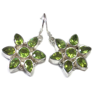 Boucles d'oreilles péridot en argent indien, collection, bijoux sénido - Product Image 3