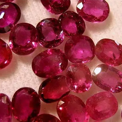 Fabricant de pierres précieuses ovales, pierres naturelles de couleur rouge rubis, livraison gratuite