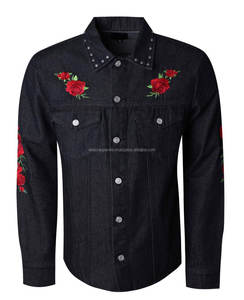 Nuevas Camisas Vaqueras Vintage con Estampado y Parches para Hombre - Product Image 1