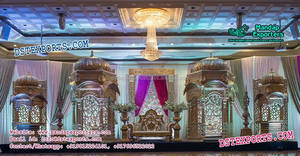 Decoración de escenario para eventos de boda, escenario de estilo indio, impresionante, para escenarios de boda, bollwood, recepción - Product Image 4