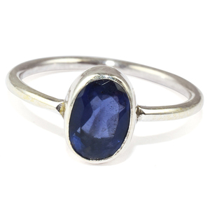 Anillo de Plata de Ley 925 con forma ovalada, joyería hecha a mano con piedras preciosas - Product Image 2