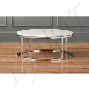 Mesa Central de METAL con tapa de vidrio, sofá moderno, mesa de centro de boda, superventas - Product Image 3