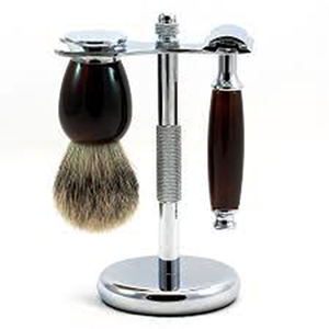 Support et rasoir pour hommes, ensemble DE rasage DE haute qualité, fait à la main, sécurisé, en bambou, Kit DE rasage - Product Image 1