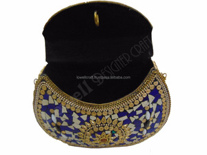 2022 New Party Fashion Tassel Wedding Bling <b>Clutch</b> Purse Evening Bag Women Purple Velvet <b>Silver</b> Gold Blue OEM Style Snap Pattern - Product Image 2
