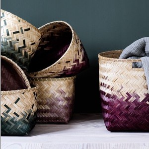 Zigzag Wholesale Elegant <b>Bamboo</b> Laundry <b>Basket</b> Rectangle Storage <b>Basket</b> for Clothing Cheap New Release with Rectangular Weaving - Product Image 4