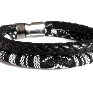 Bracelet en cuir pour homme, cadeau pour homme, bracelet en corde, bracelet de surf, bijoux pour homme, créations artisanales - Product Image 1
