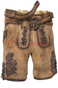 Lederhosen anti-rides pour hommes grande taille allemand bavarois Oktoberfest Trachten brodé léger respirant grande taille - Product Image 5